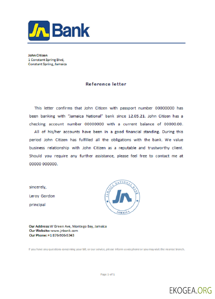 Jamaïque , National Bank , reference